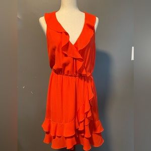 Cute scarlet dress perfect for work or just hanging out!